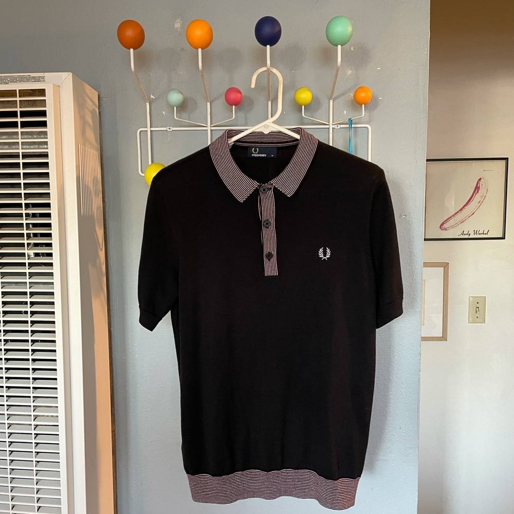 Fred Perry Raglan Sleeve Knit Shirt